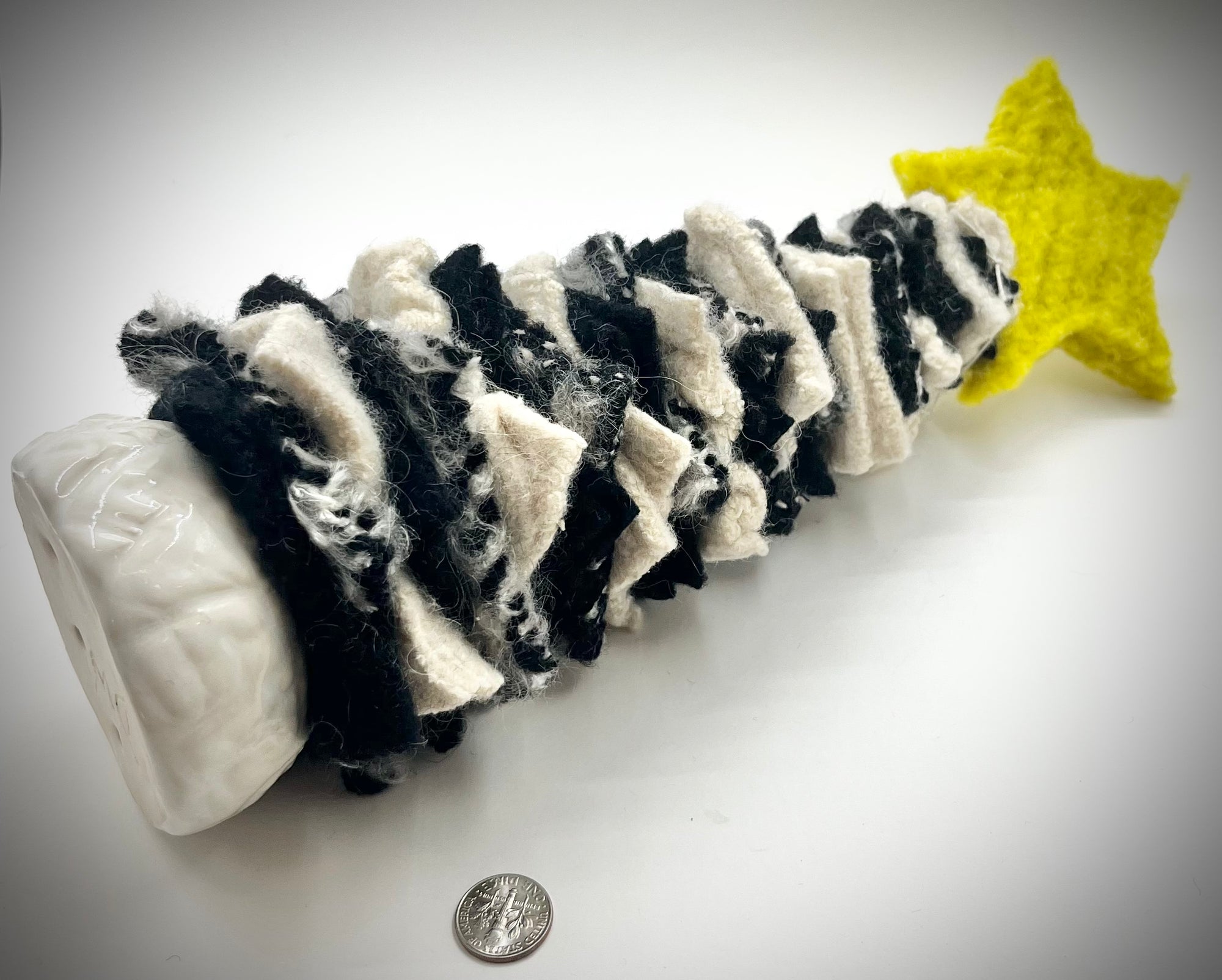 Felted Christmas Tree - Yellow Star