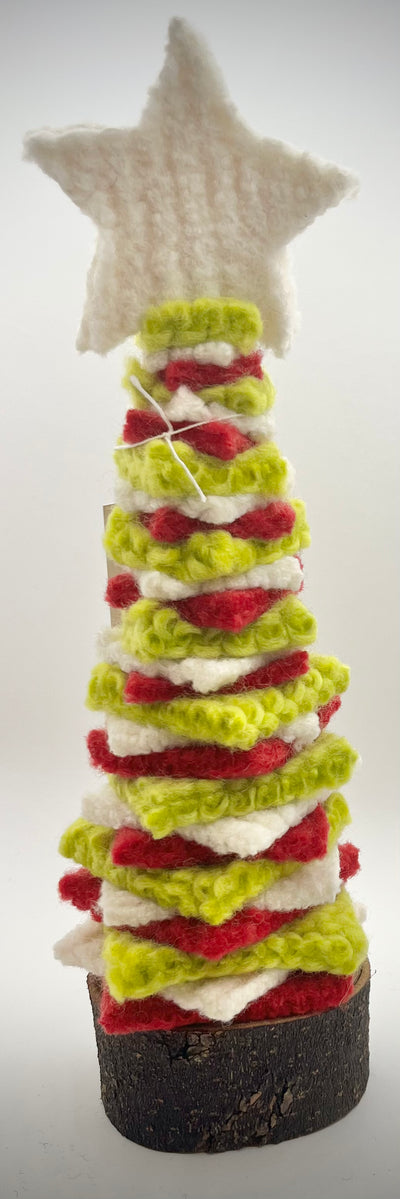 Felted Christmas Tree - White Star