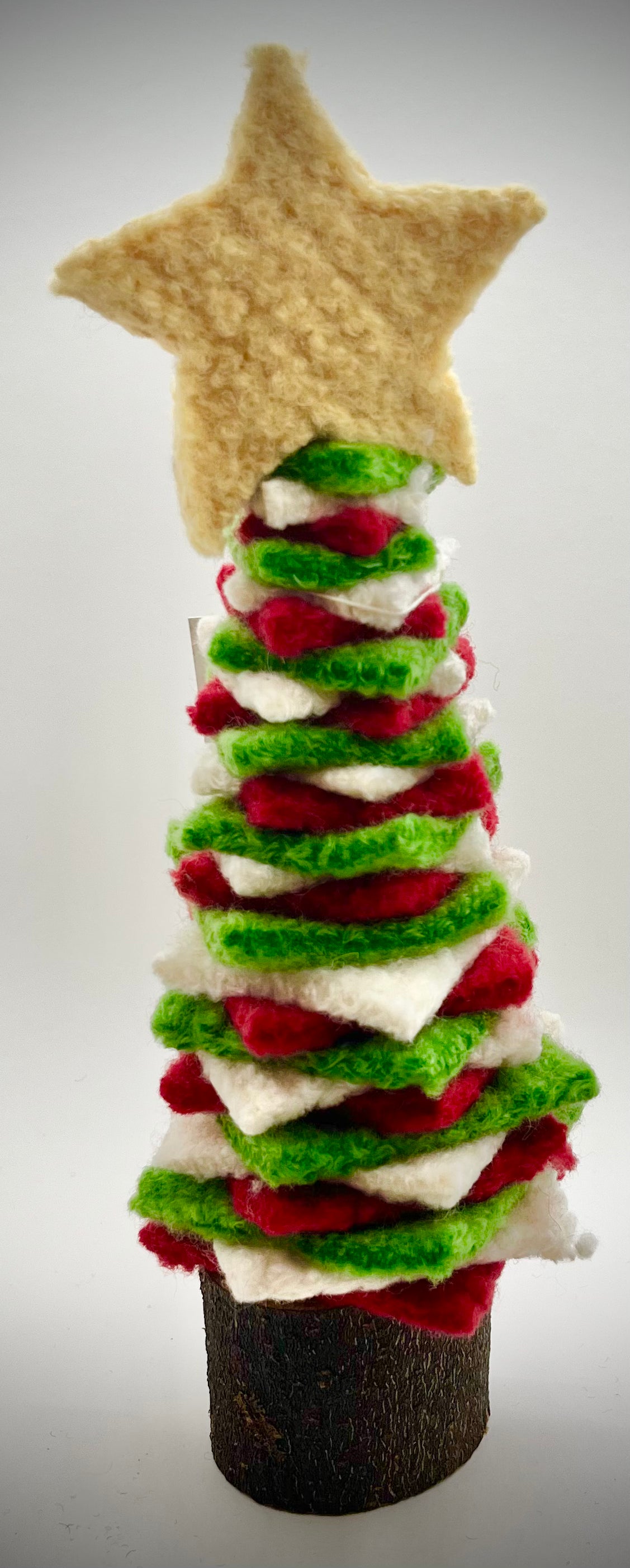Felted Christmas Tree - Yellow Star