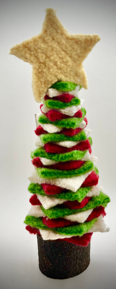 Felted Christmas Tree - Yellow Star