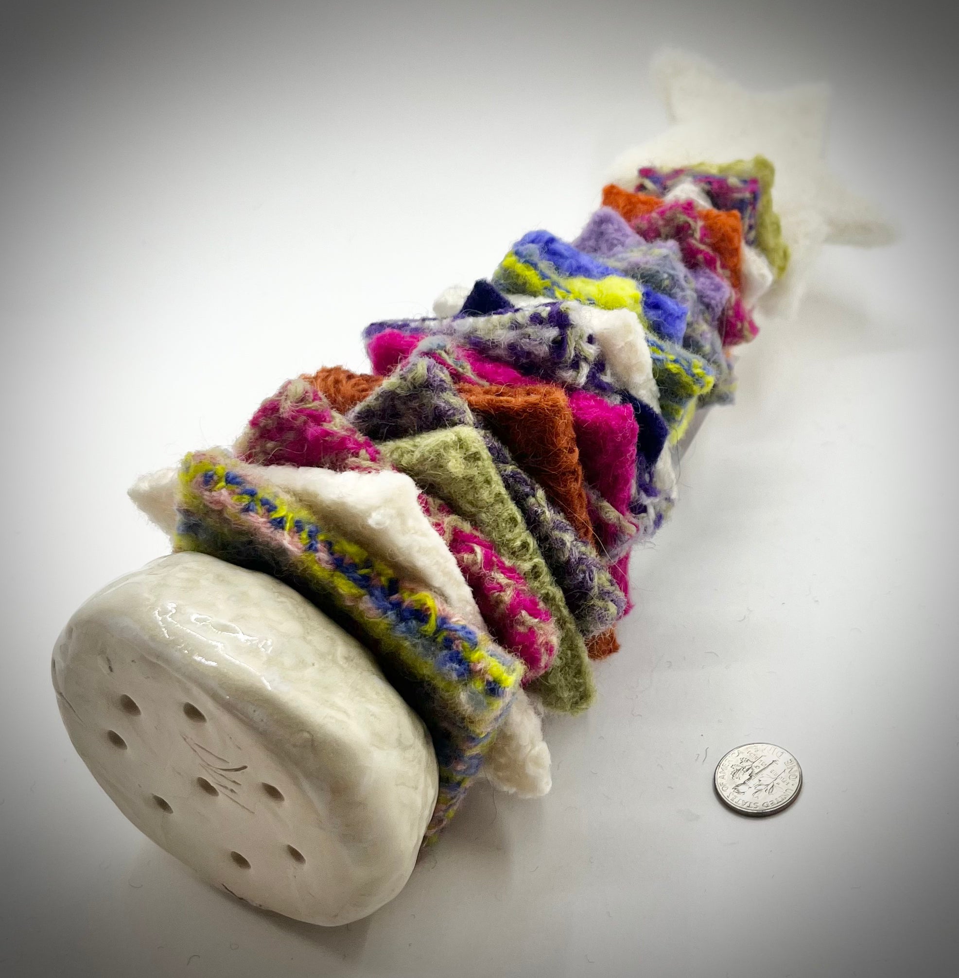 Felted Christmas Tree - White Star