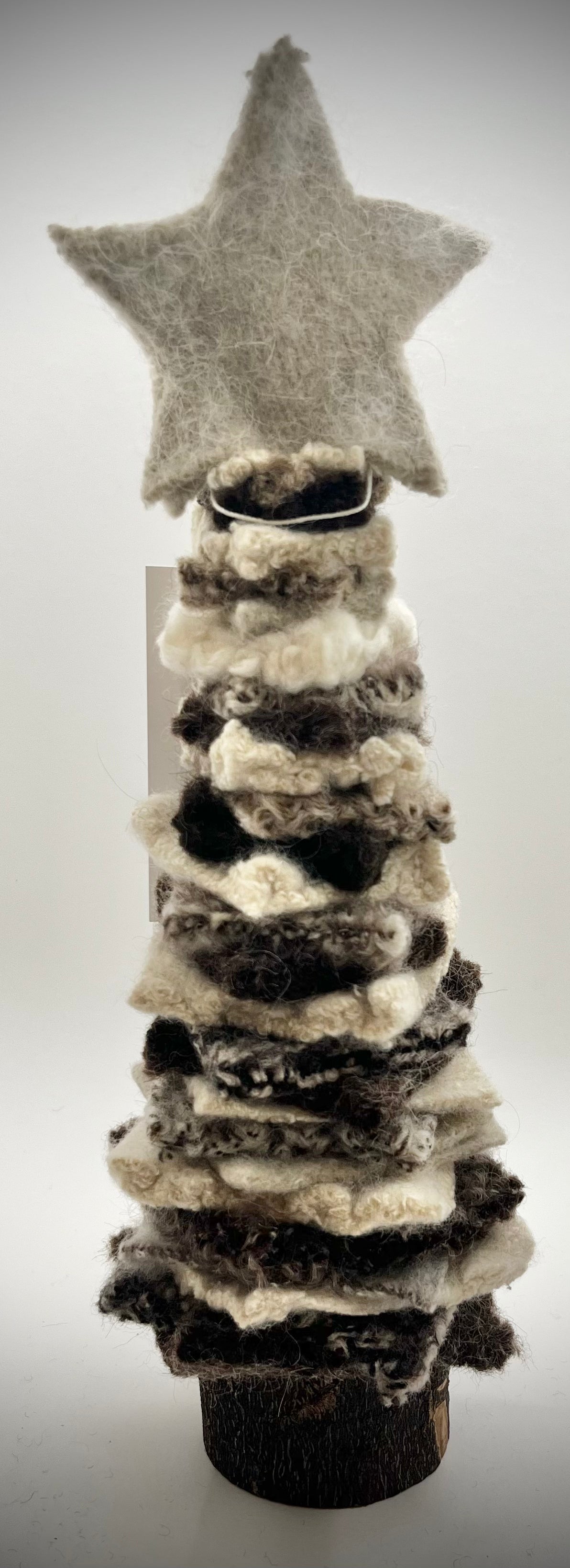 Felted Christmas Tree - Tan Star