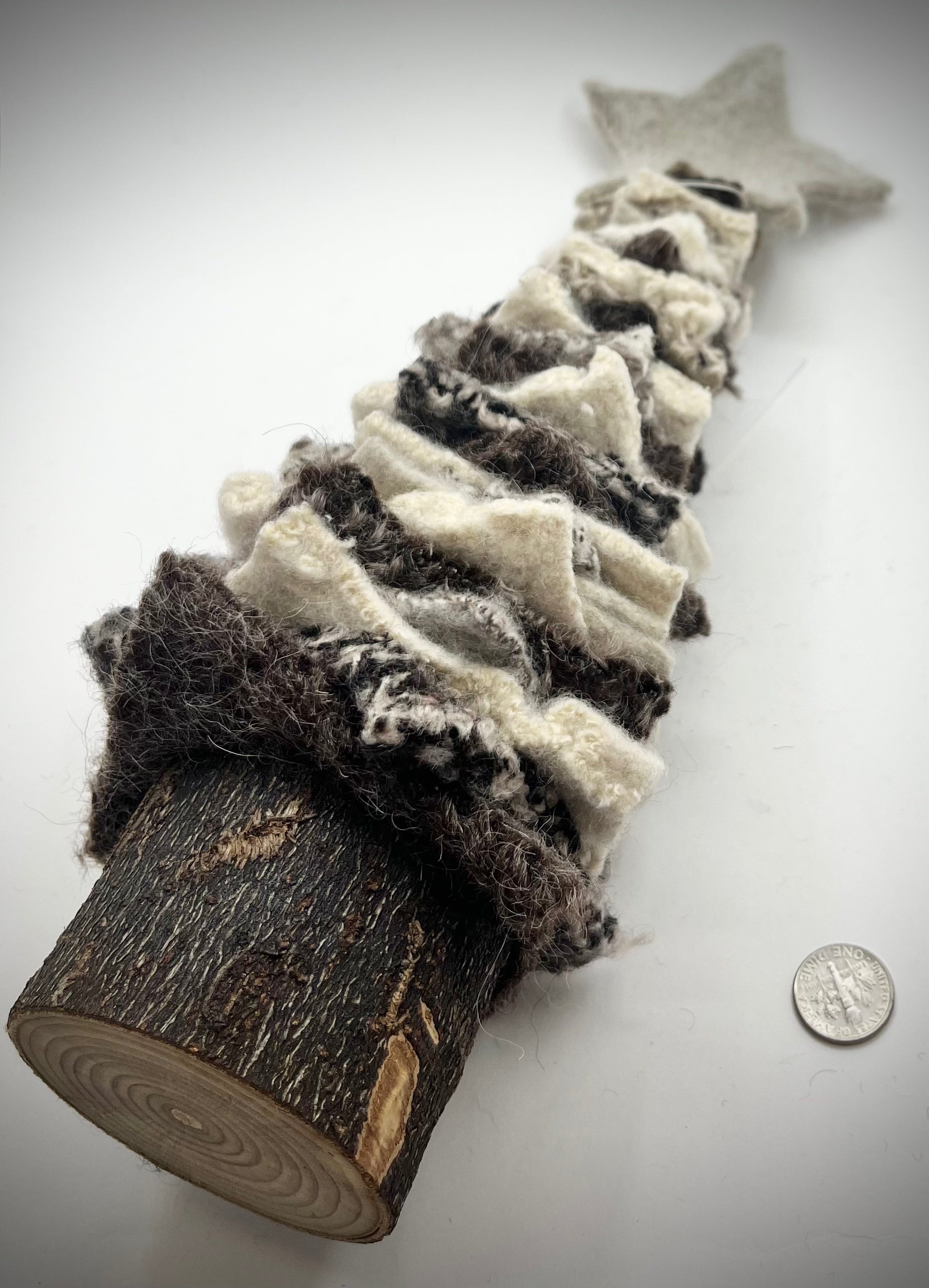 Felted Christmas Tree - Tan Star