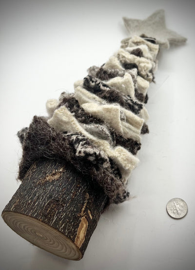 Felted Christmas Tree - Tan Star