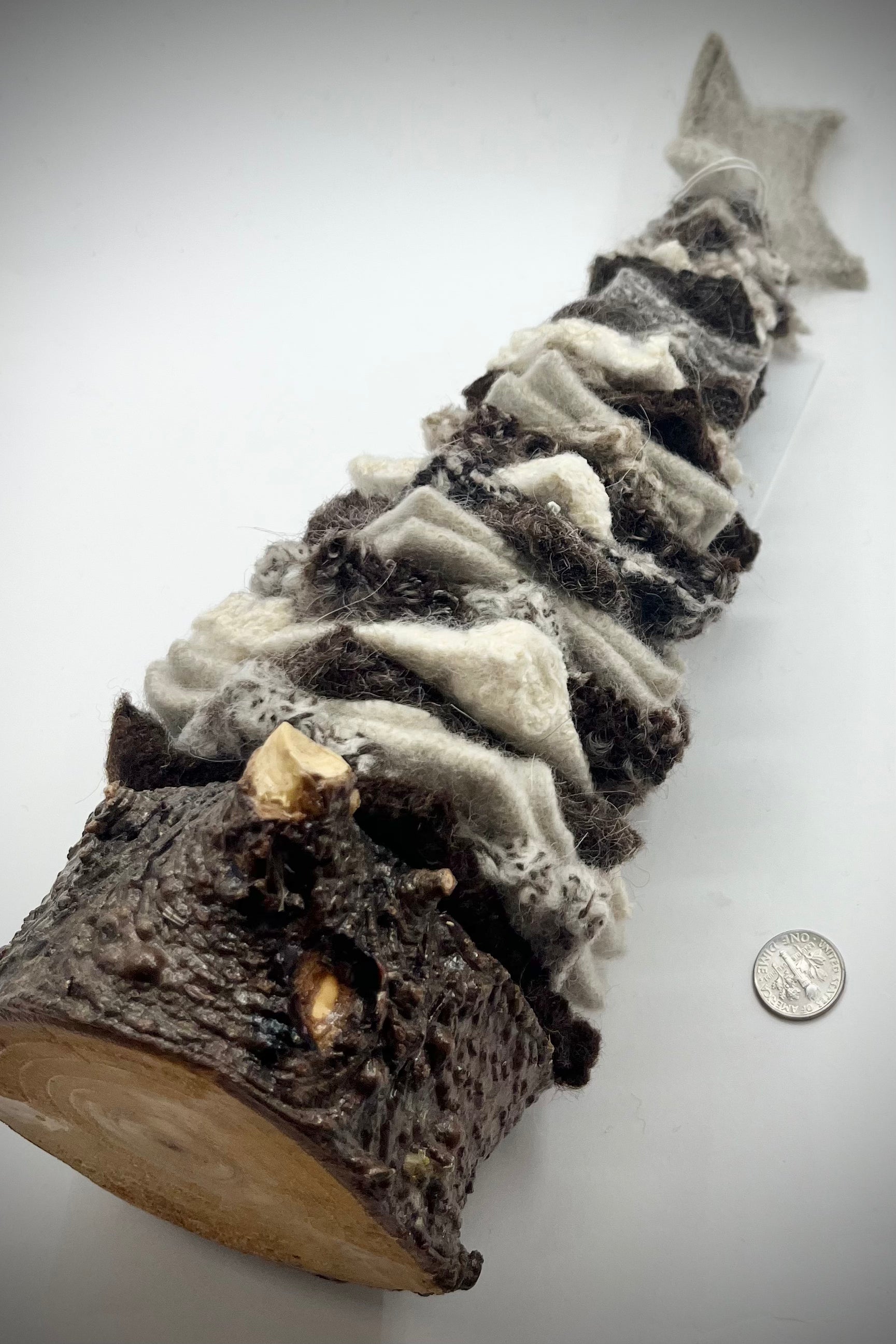 Felted Christmas Tree - Tan Star