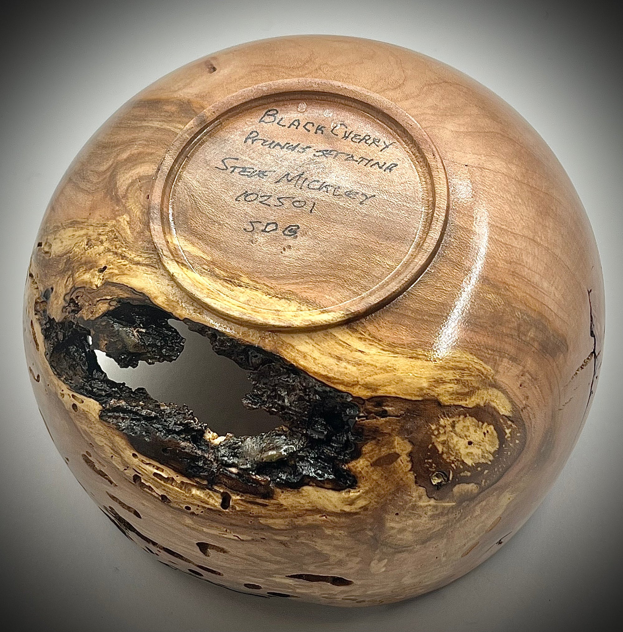 Black Cherry Live Edge Bowl