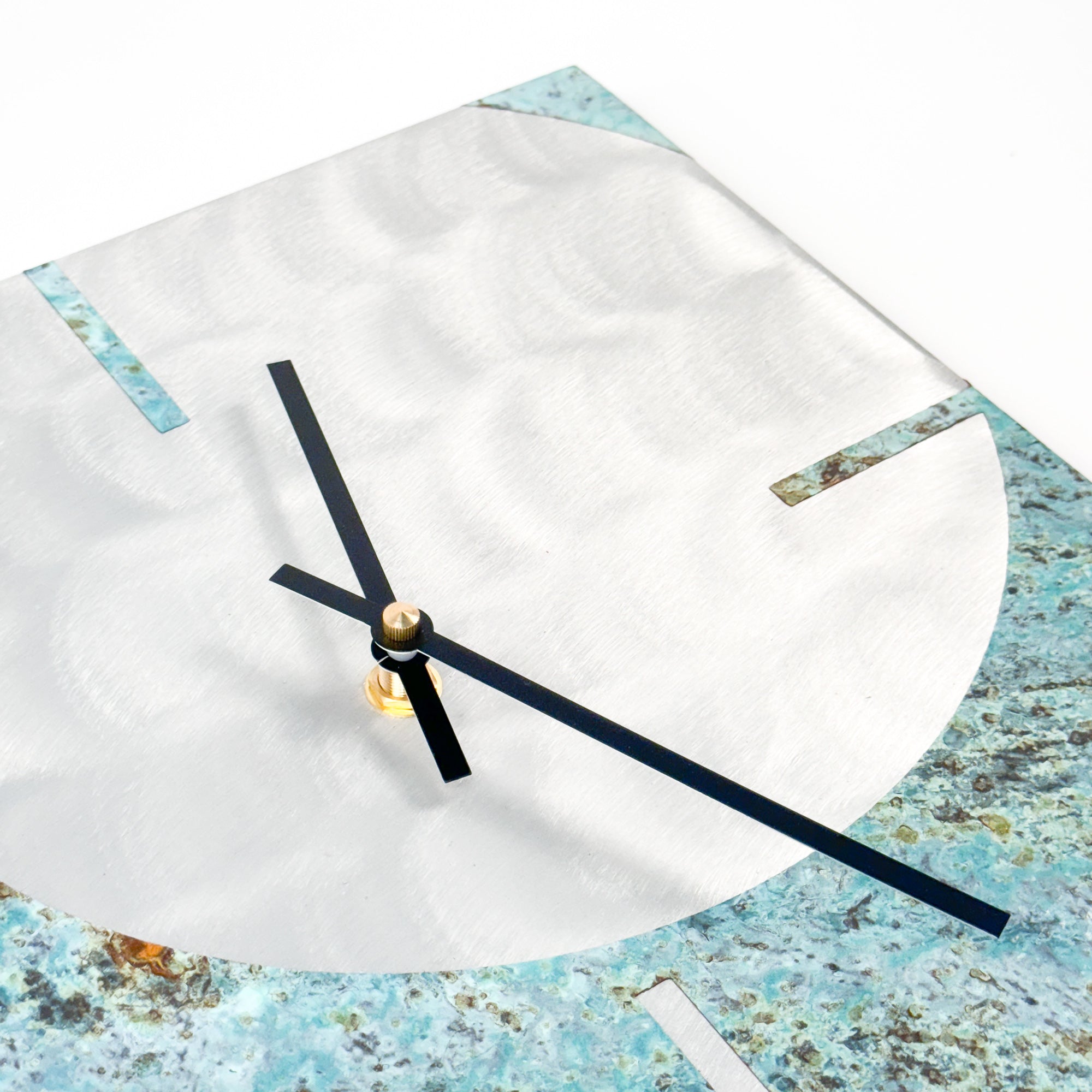 Circle and Square clock in Forest