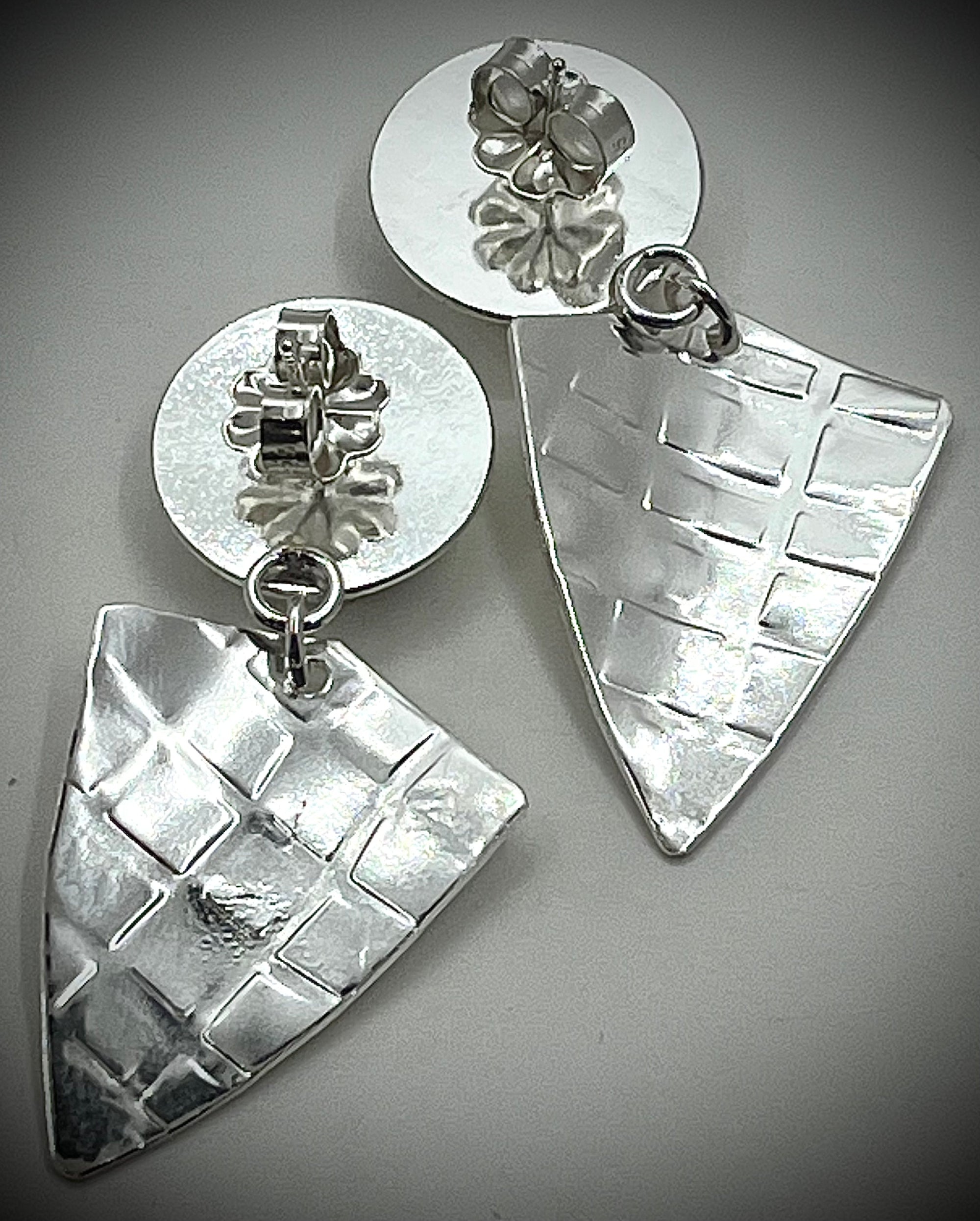 Jasper Shield Earrings