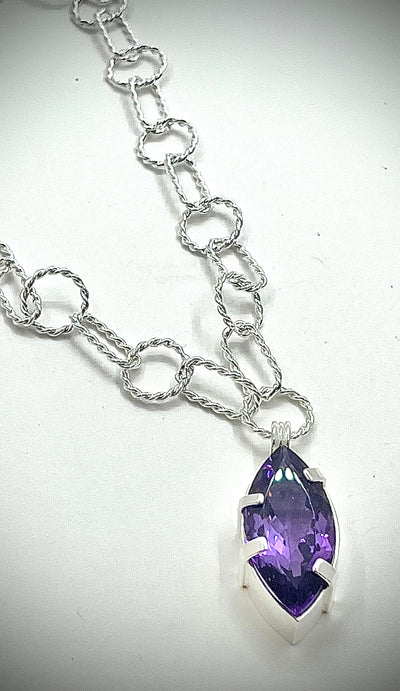 32 Carat Amethyst Necklace