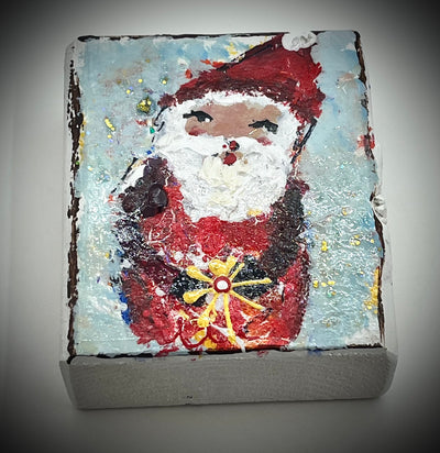 Santa Painted Block
