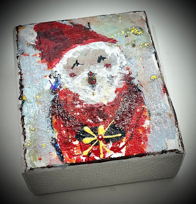 Santa Painted Block