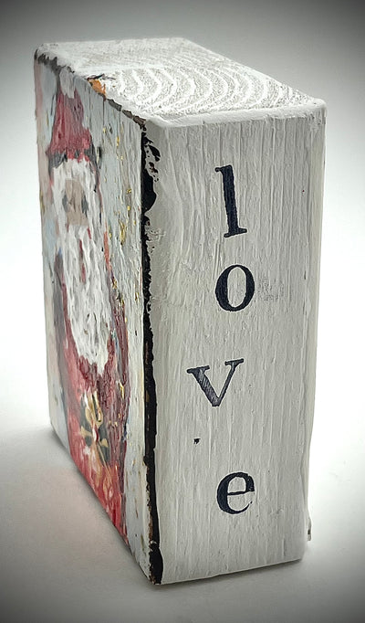 Santa Painted Block