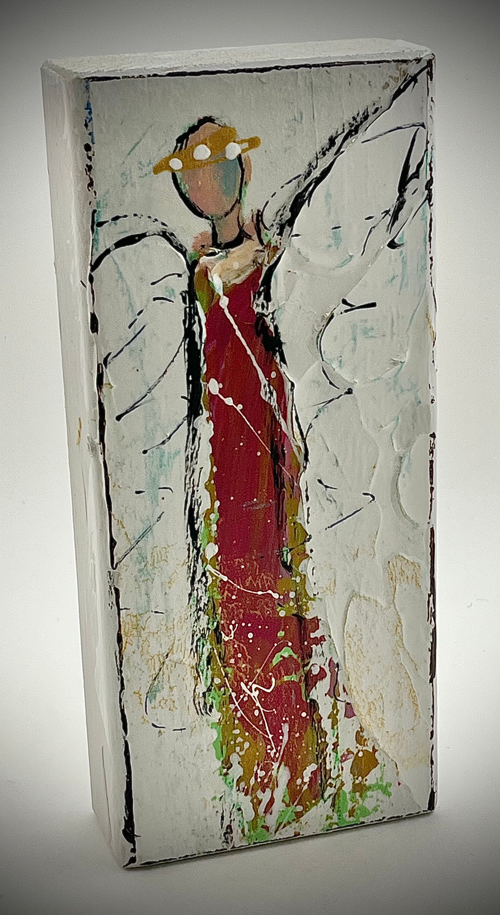 Angel Painted Wood