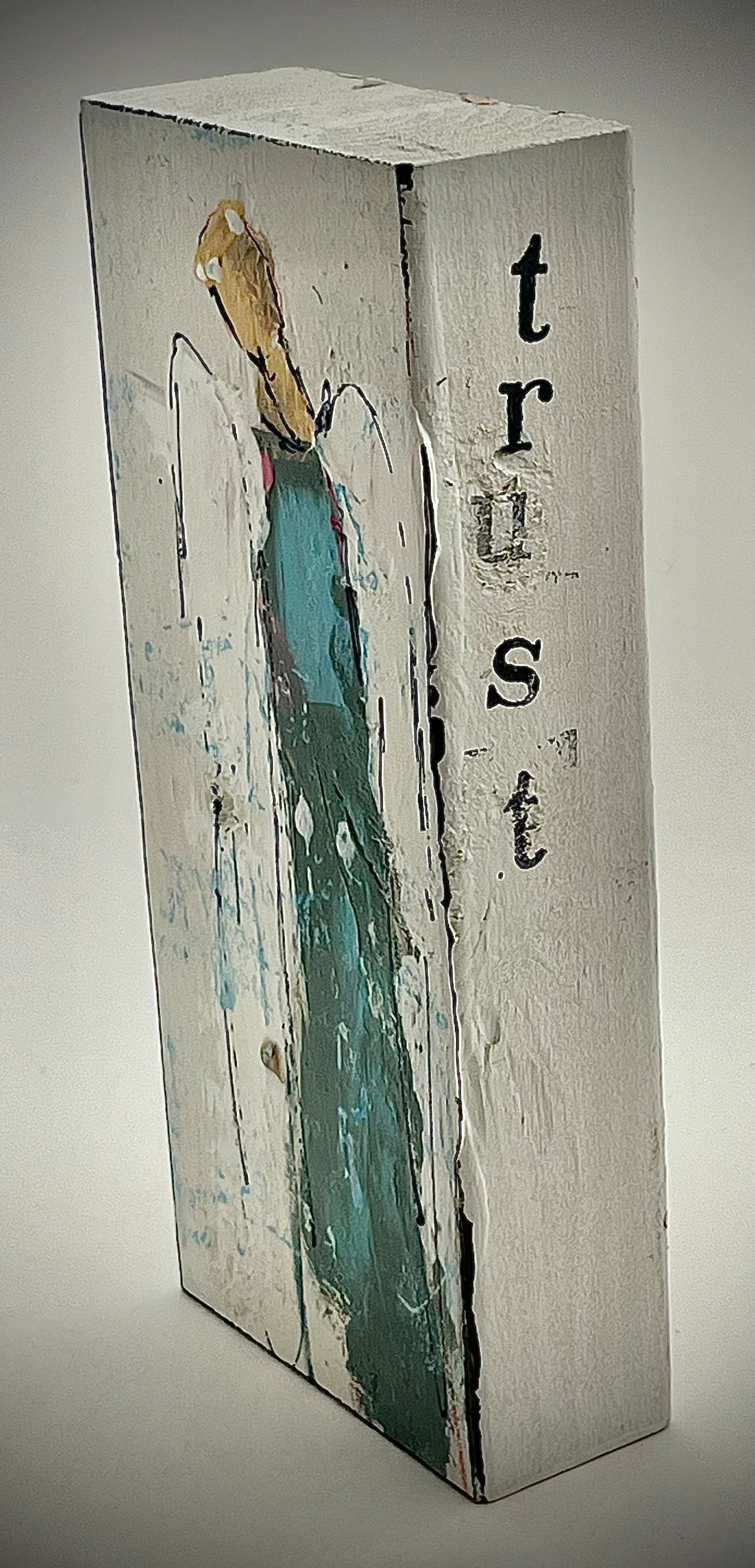 Angel Painted Wood