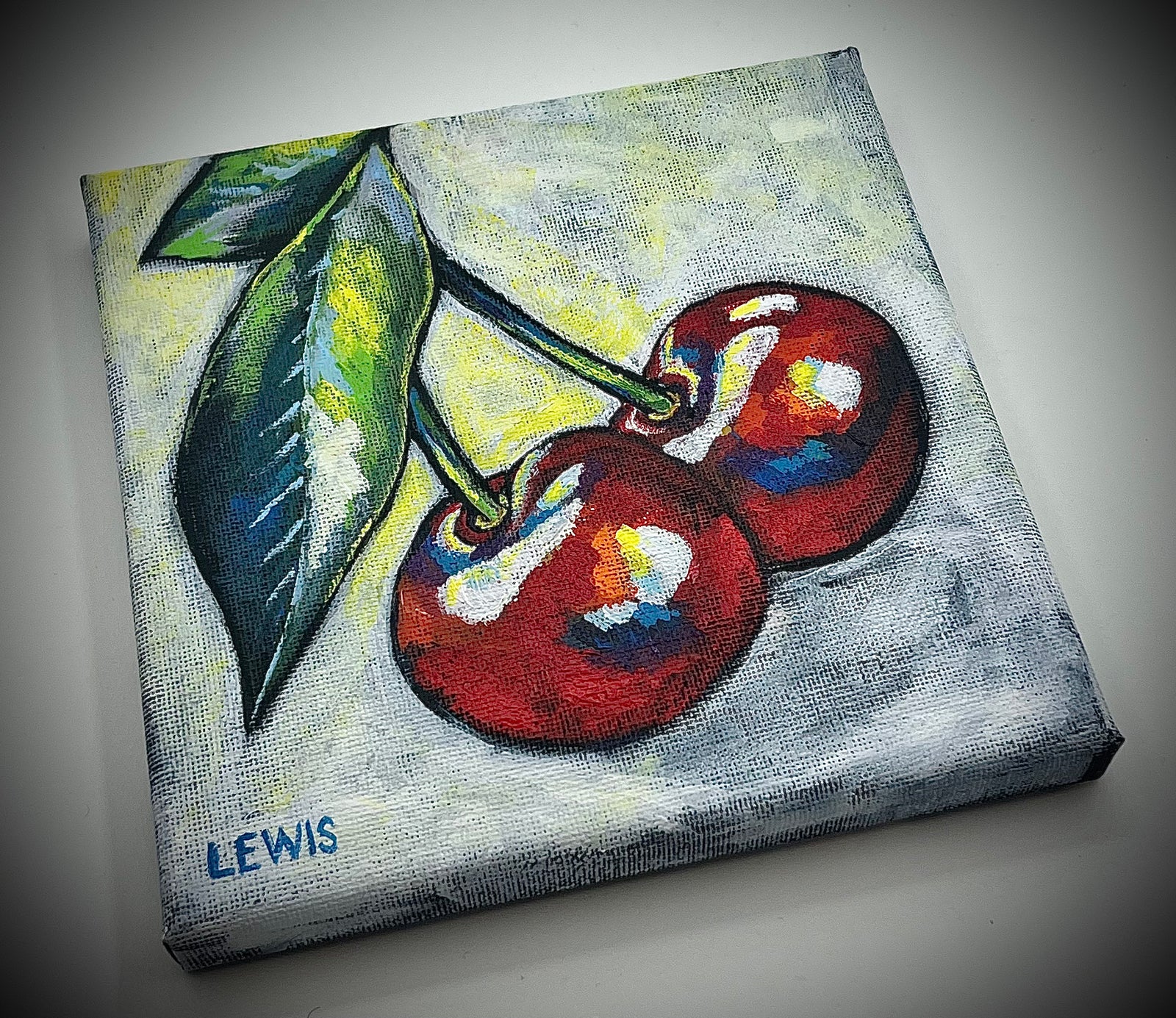 Cherries Painting
