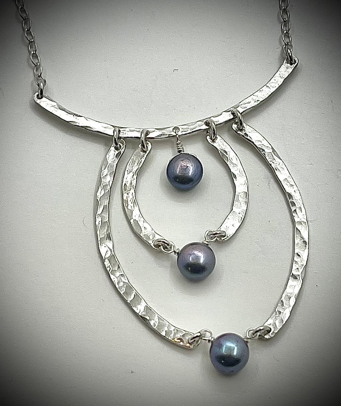 Sticks with Pearls Necklace