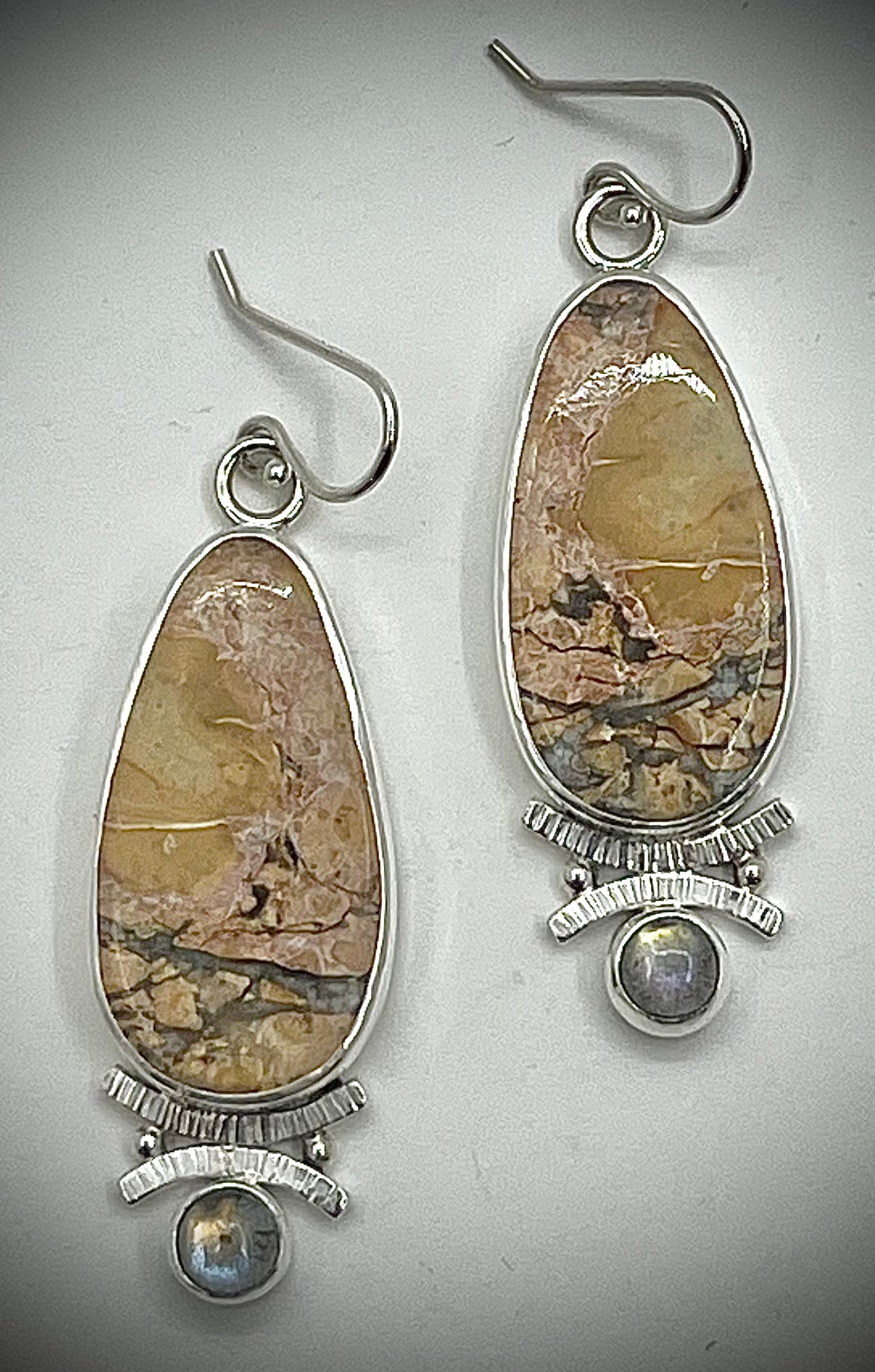 Maligano Jasper and Labradorite Earrings