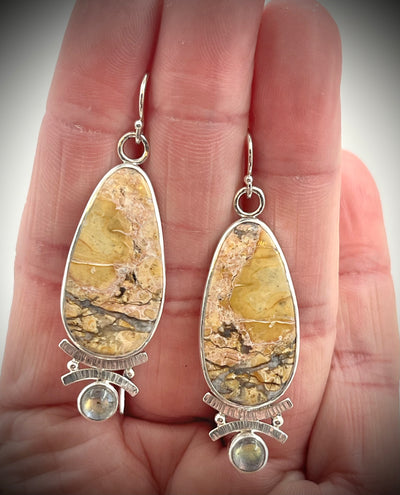 Maligano Jasper and Labradorite Earrings