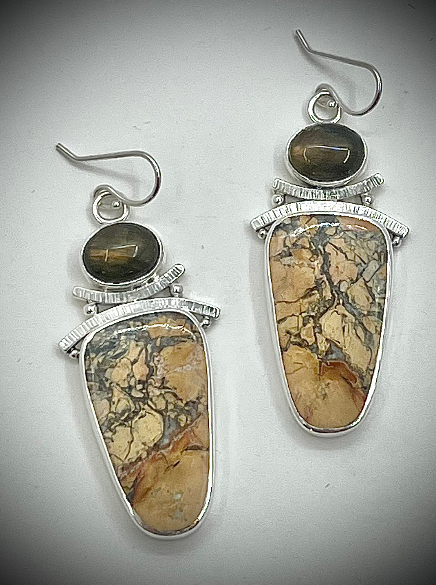 Maligano Jasper and Labradorite Earrings
