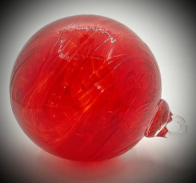 Red Swirl Ornament