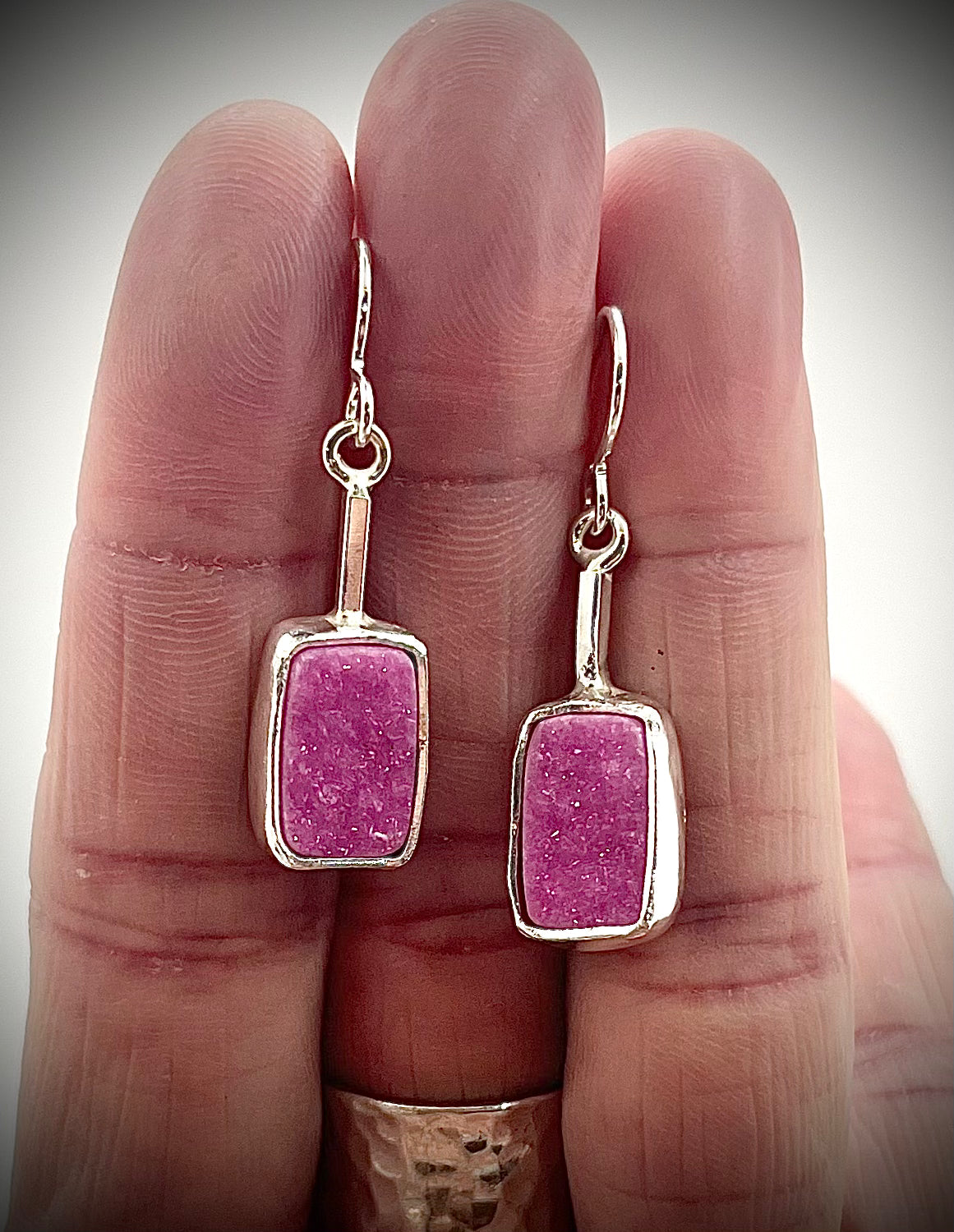 Cobaltocalcite Druzy Earrings