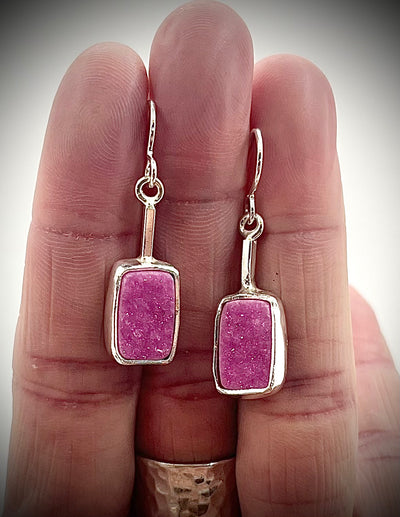 Cobaltocalcite Druzy Earrings