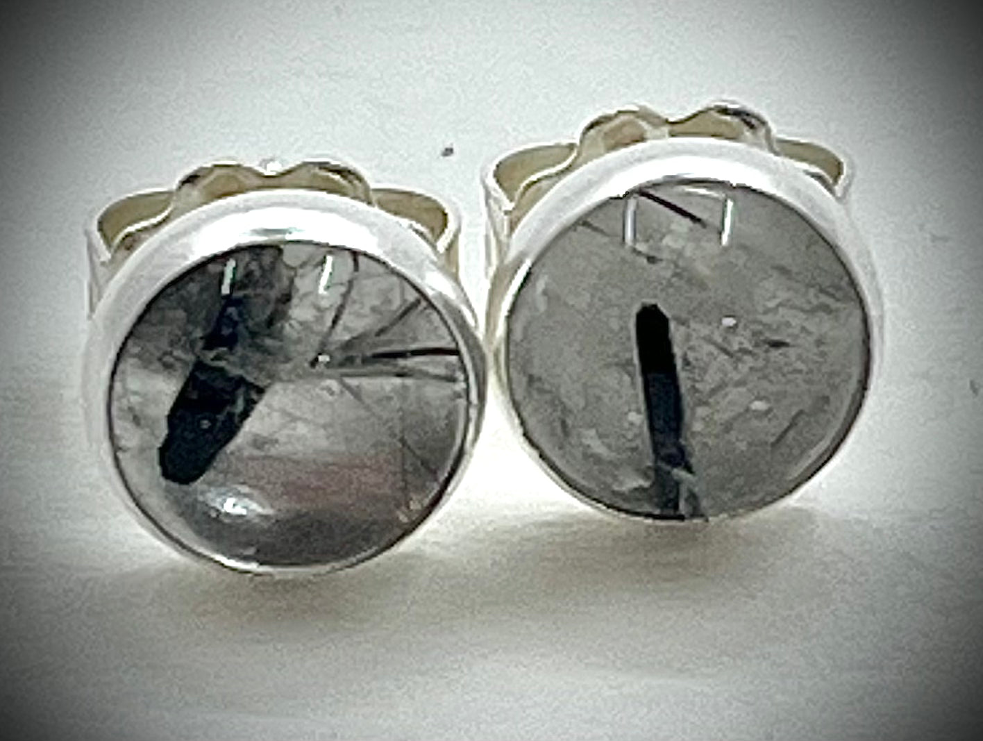 Tourmalated Quartz Stud Earrings