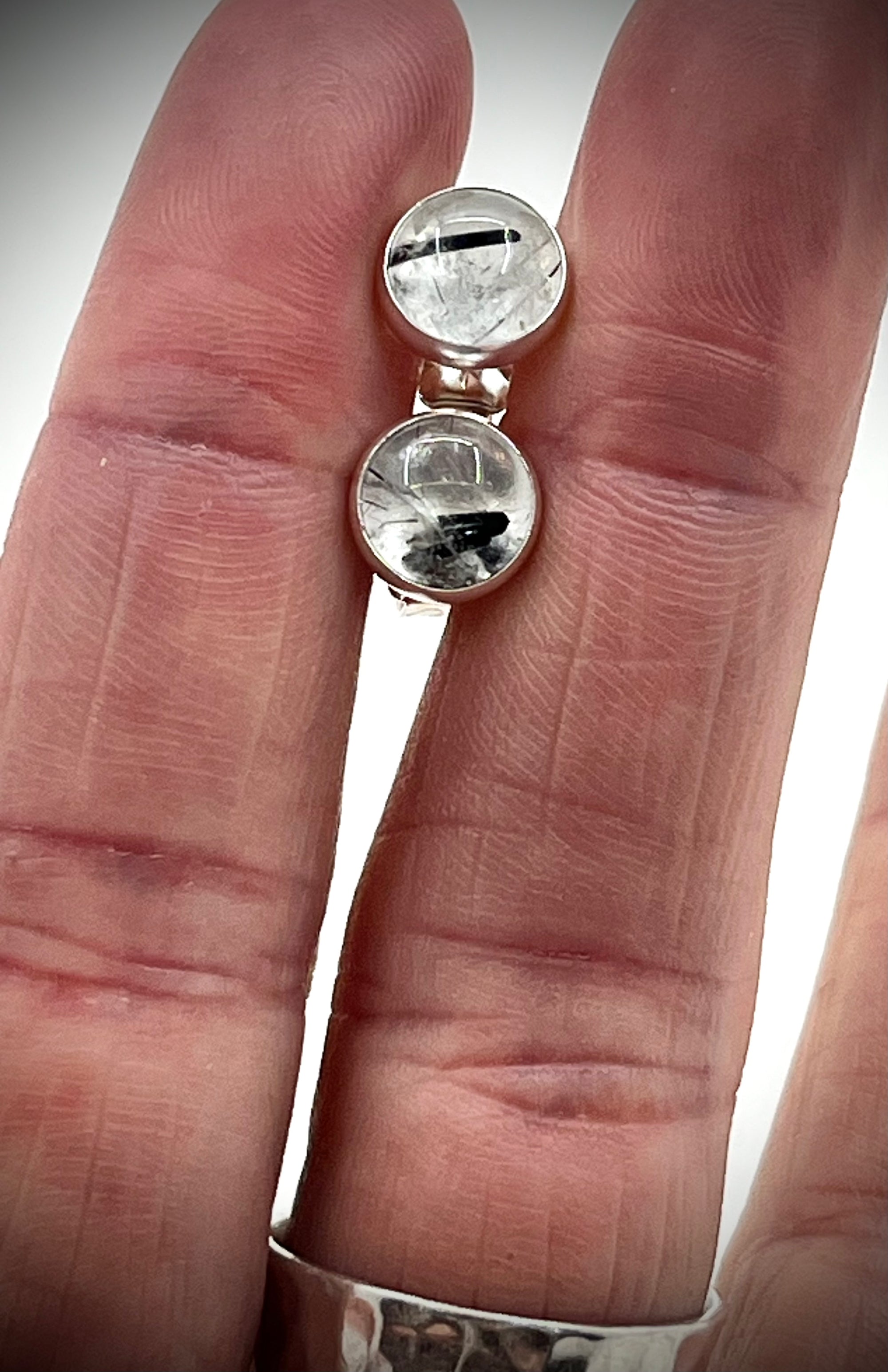 Tourmalated Quartz Stud Earrings