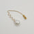 14k GF Pearl Pin with large white pearl