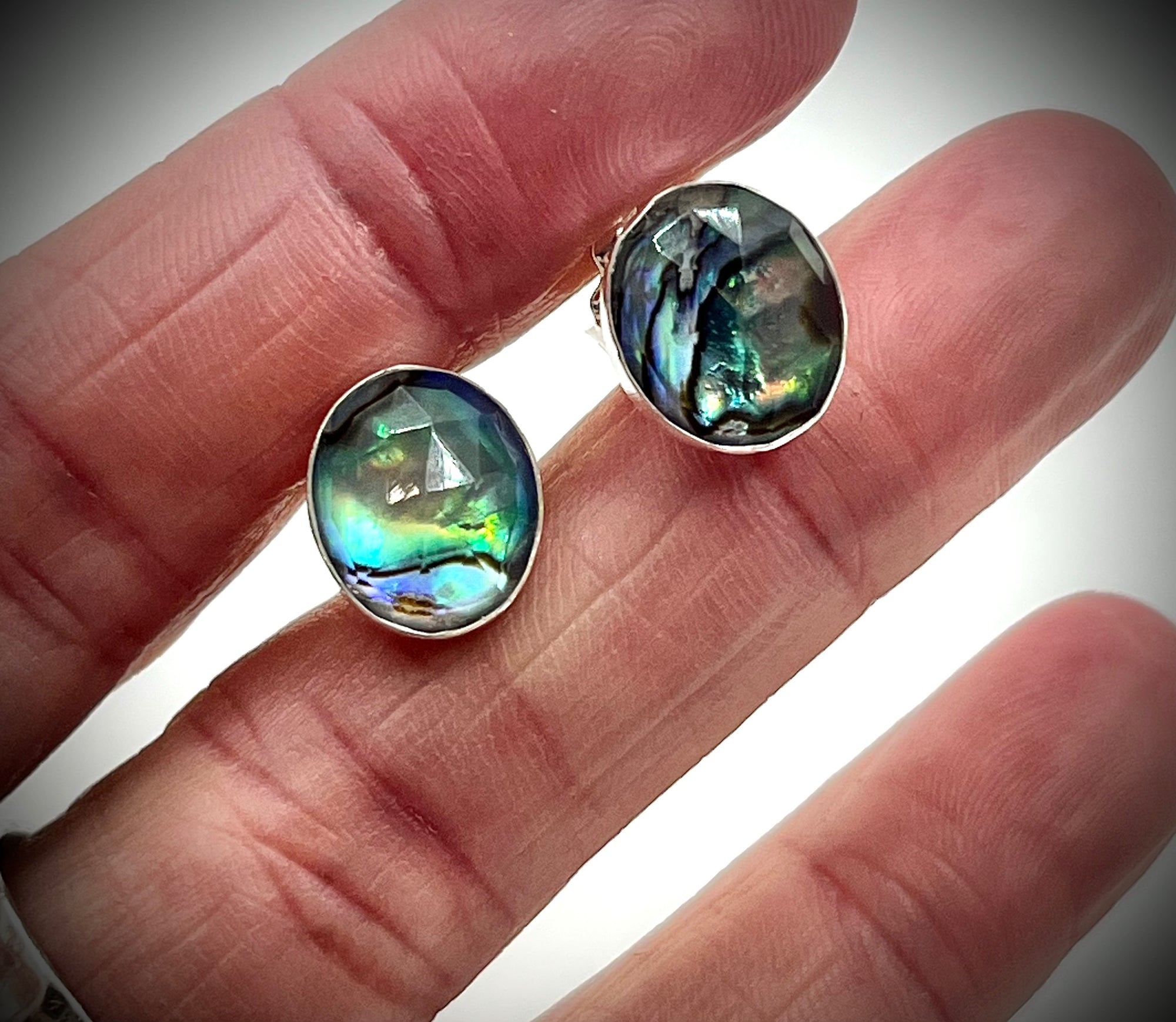 Abalone Doublet Stud Earrings