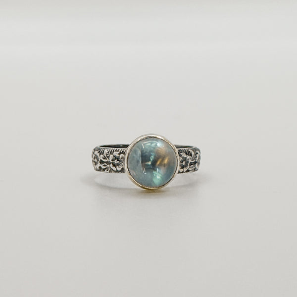 Moonstone in handmade bezel ring - Raiford Gallery Inc