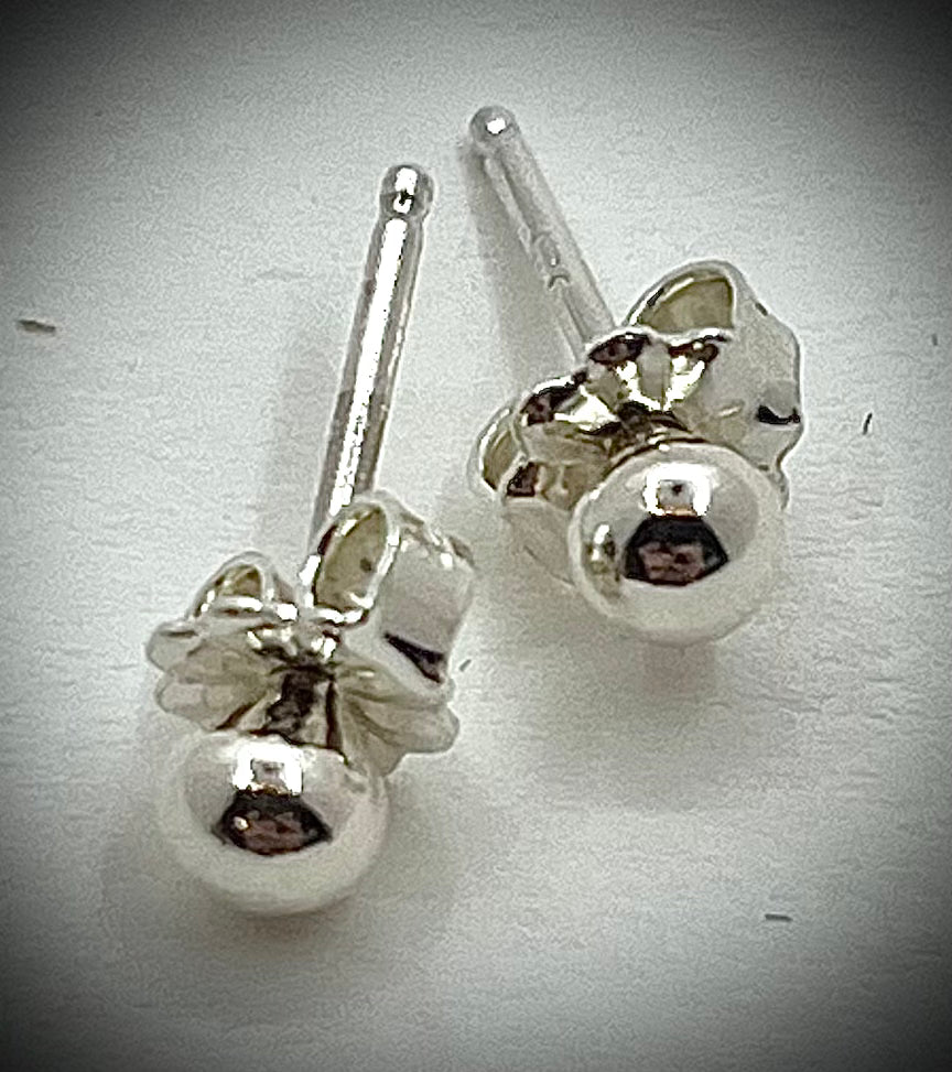 Single Ball Stud Earrings