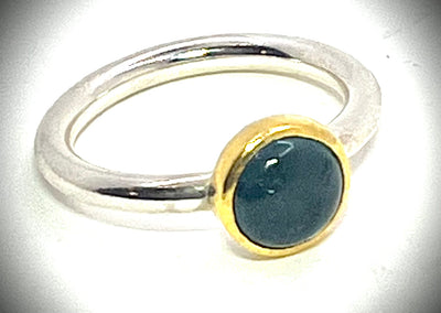 Deanna Ring with Blue Green Tourmaline