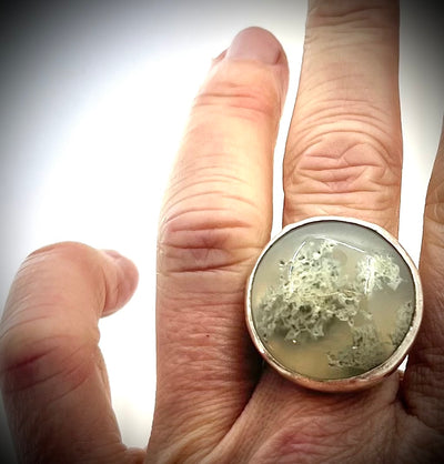 Moss Agate Ring
