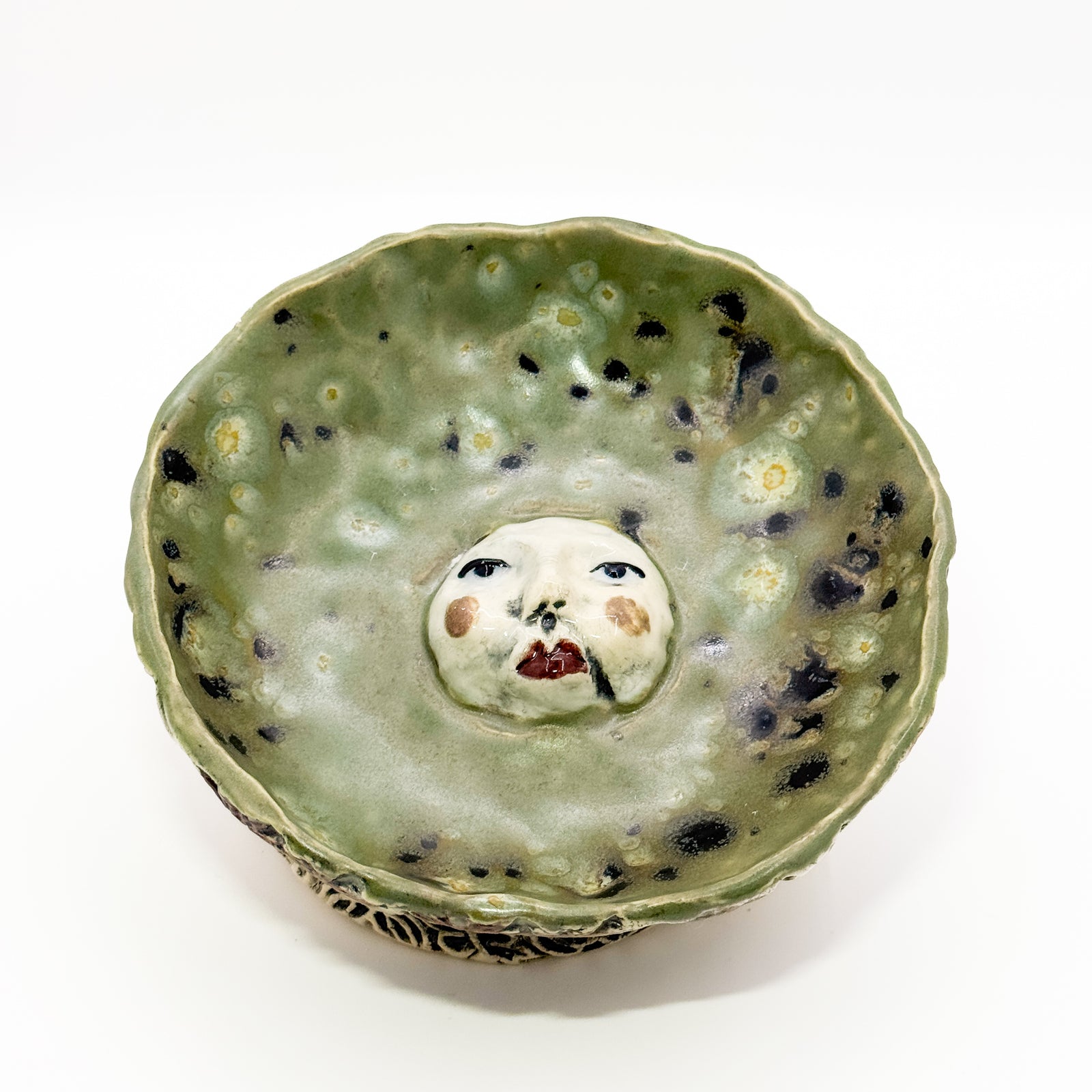 Green Face bowl