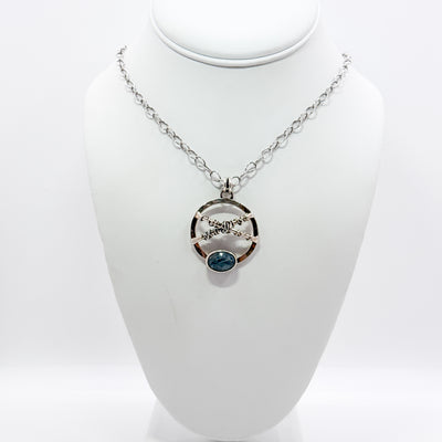 Aqua Kyanite Necklace