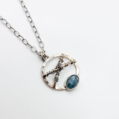 Aqua Kyanite Necklace