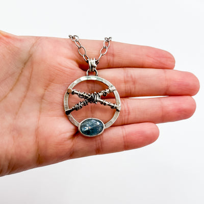 Aqua Kyanite Necklace
