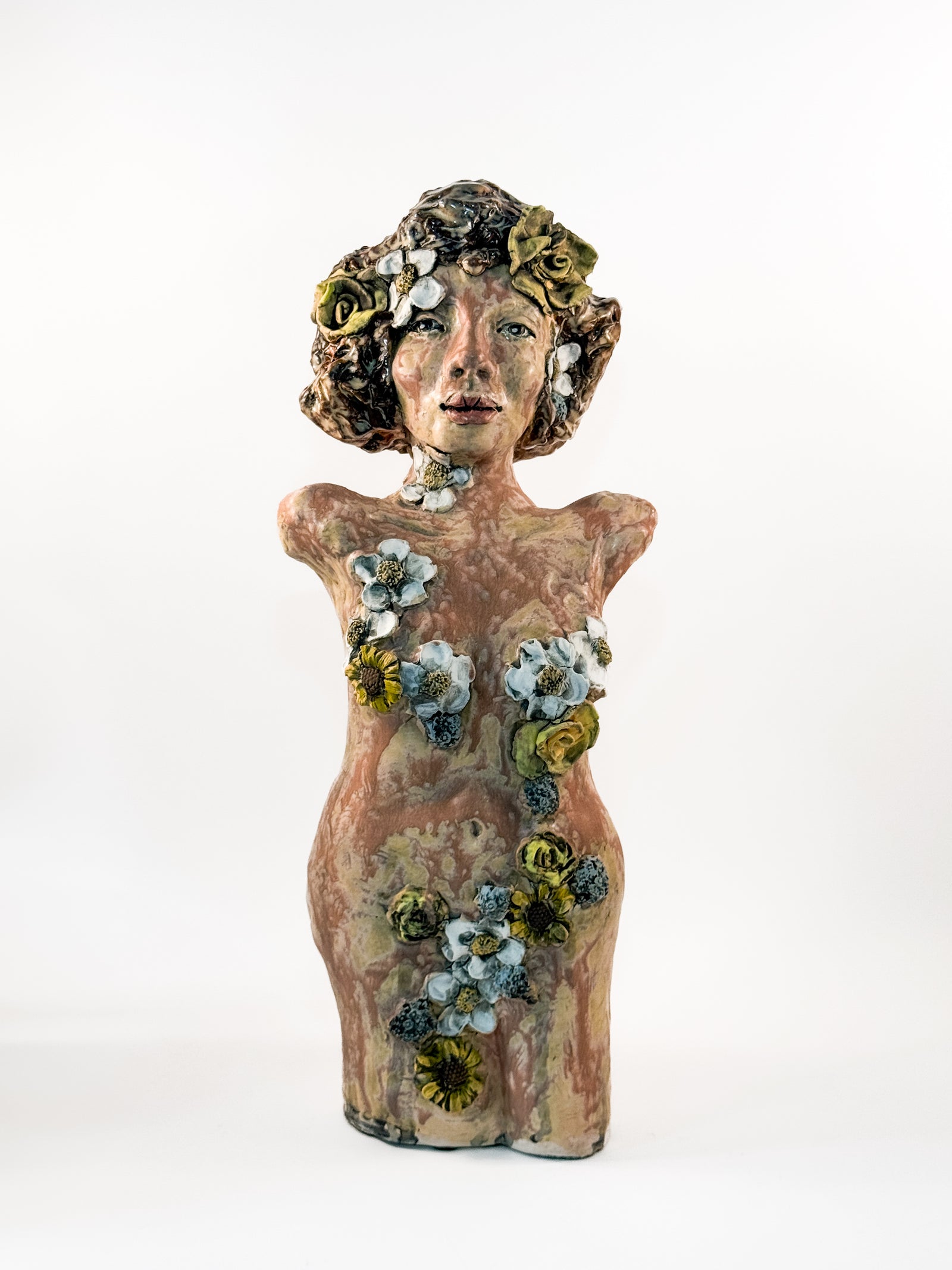 Flower Lady Sculpture