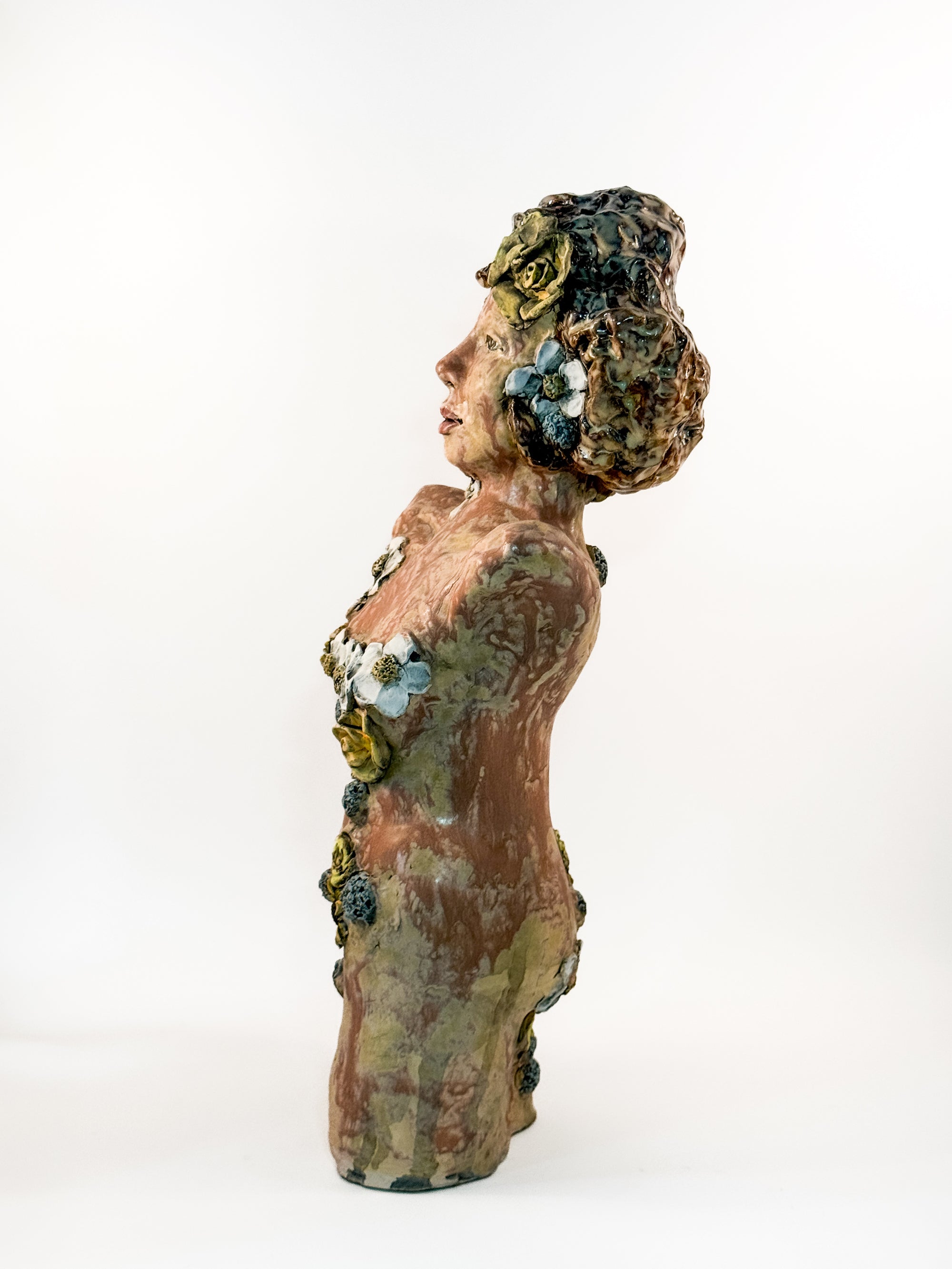 Flower Lady Sculpture