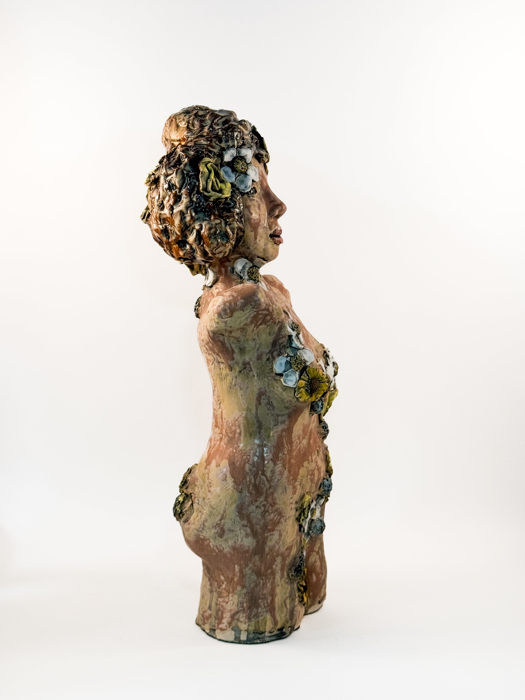 Flower Lady Sculpture