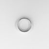 single silver band with dog paws ring