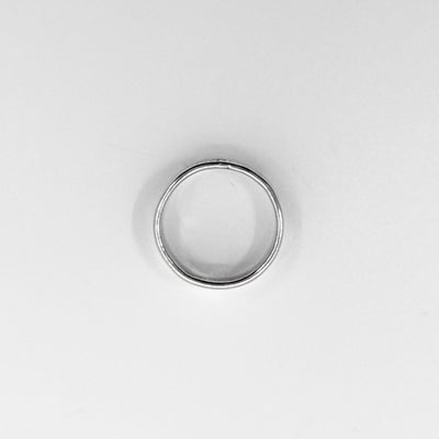 single silver band with dog paws ring