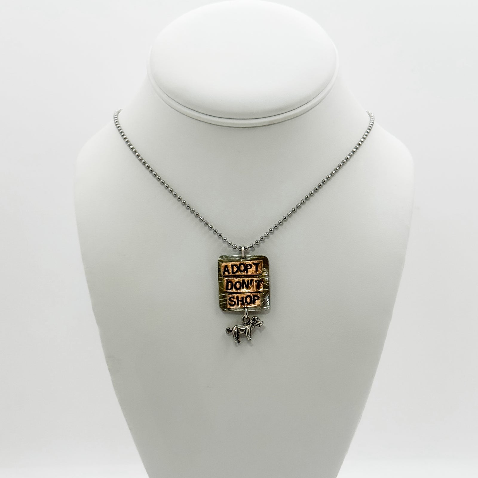 Adopt Don't Shop necklace