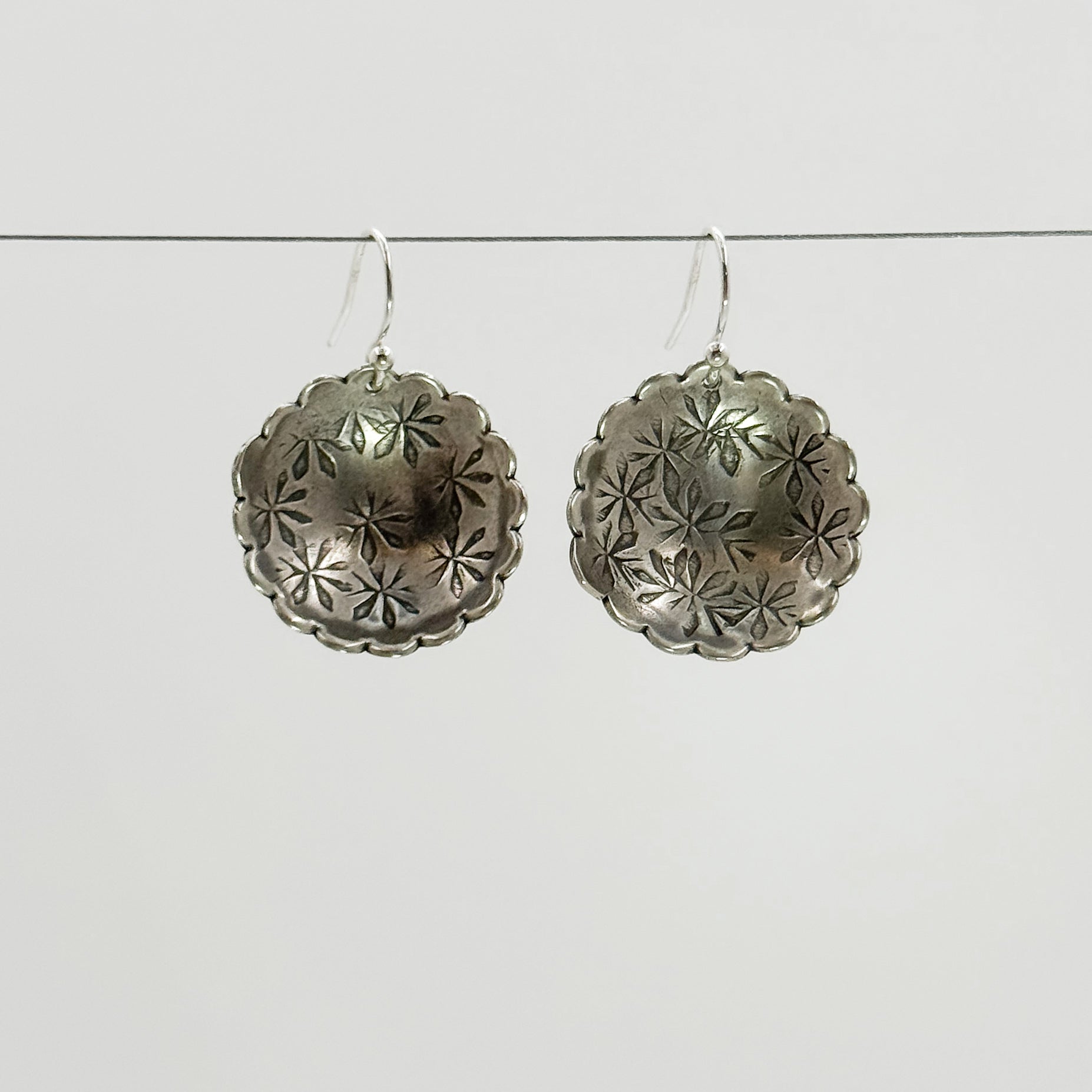 Scalloped Sterling Silver earrings