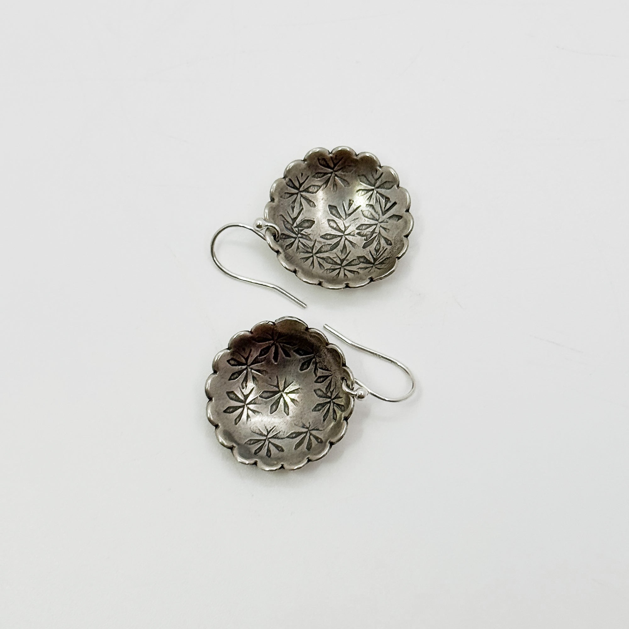 Scalloped Sterling Silver earrings