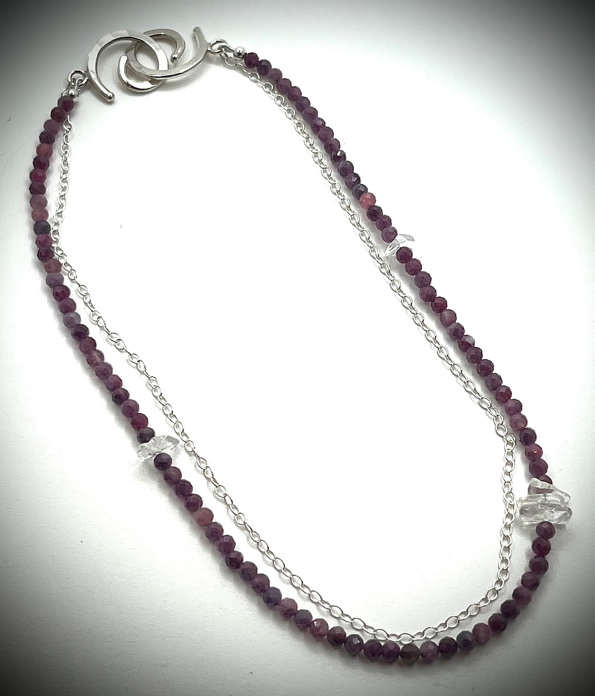 Ruby and Quartz Necklace