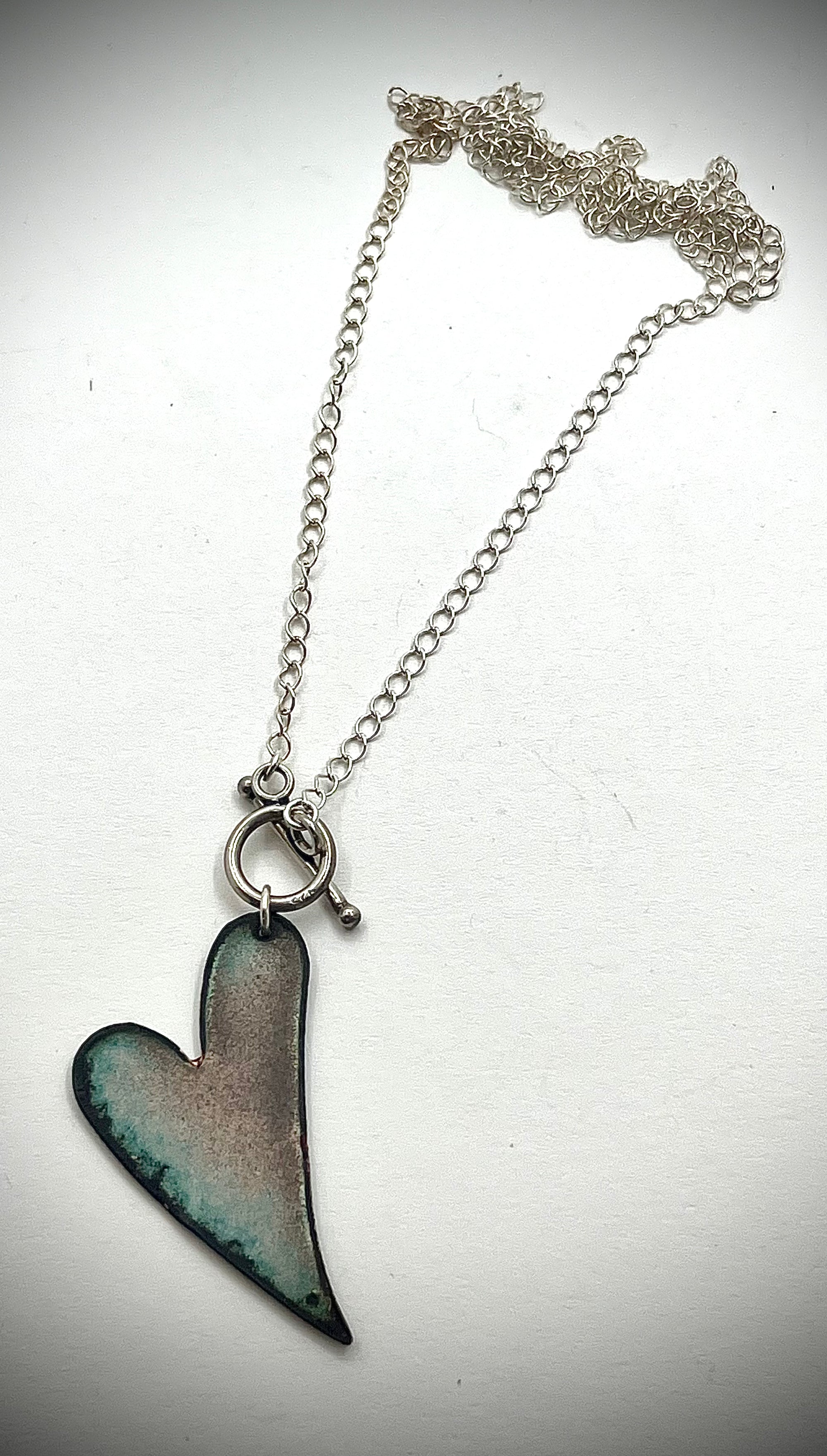 Red Enamel Heart Necklace