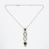 kyanite and aquamarine pendant