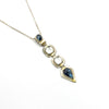 kyanite and aquamarine pendant